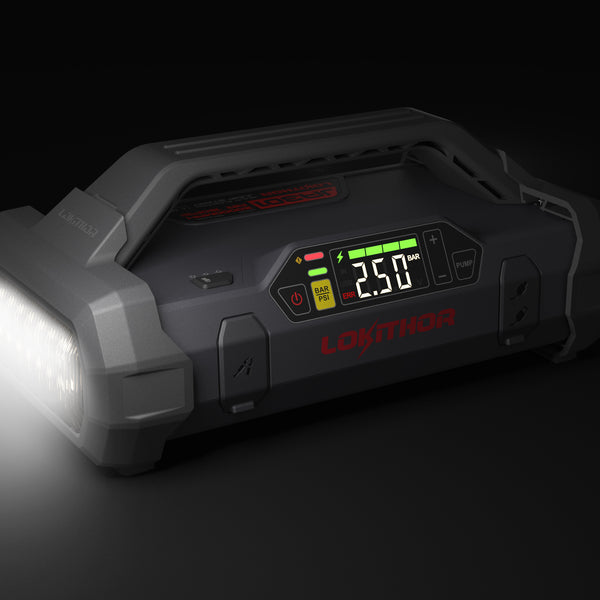 בוסטר התנעה רב-תכליתי עם קומפרסור